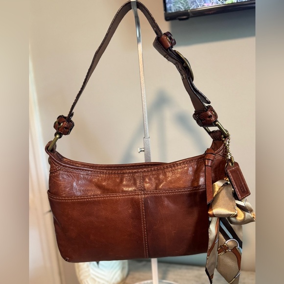 Coach Handbags - Coach Vintage Bleeker Tattersall Leather Hobo
Shoulder Bag